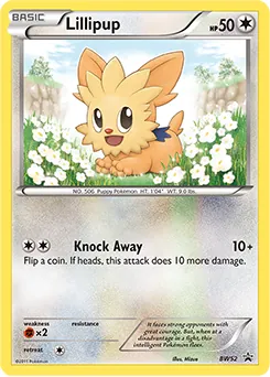 BW Black Star Promos Lillipup Pokémon card